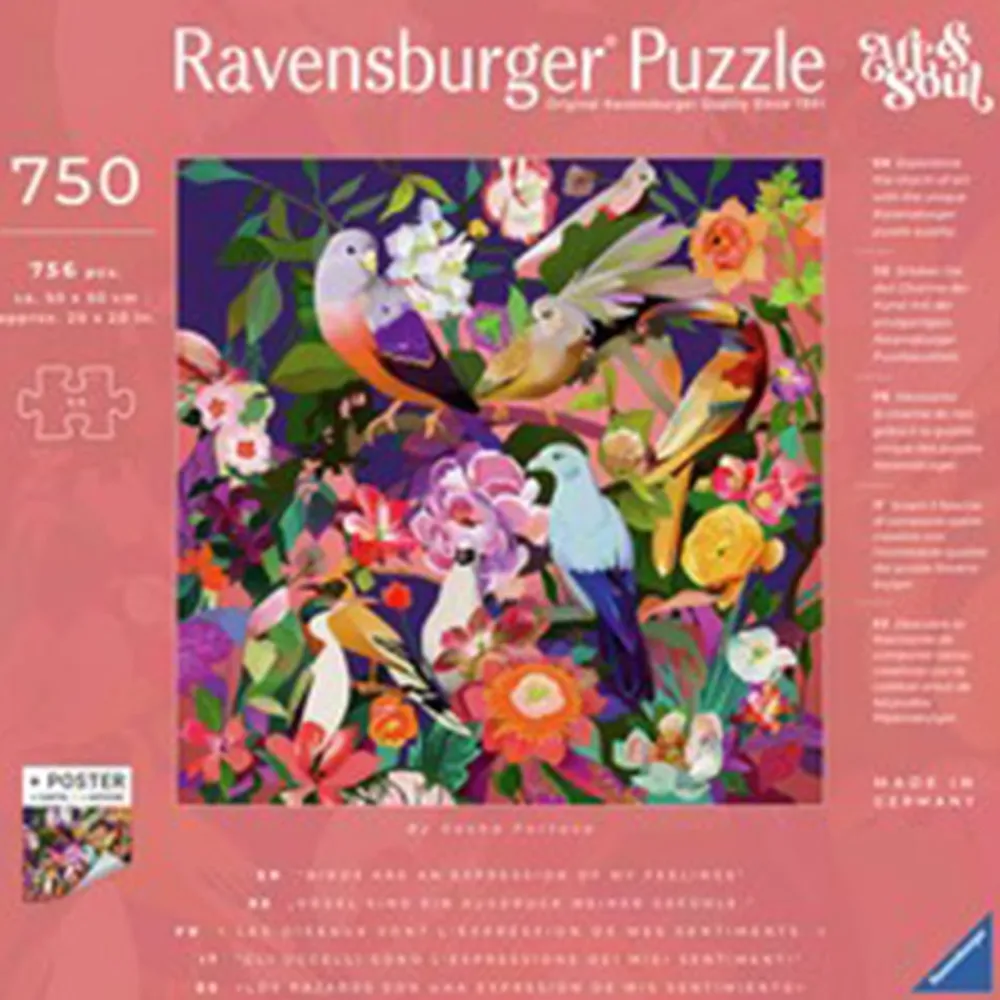 Ravensburger Art&Soul - Bird Watching 750 Pc Puzzle Outlet