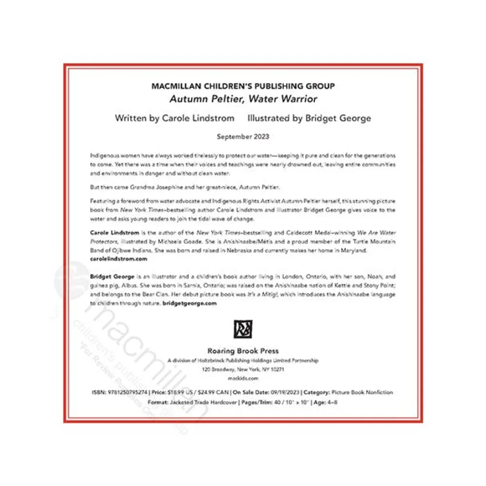 Mastermind Toys Autumn Peltier, Water Warrior Book Discount
