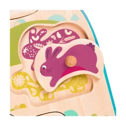 Branford Limited B. Animal Barnyard Wooden Peg Puzzle Hot