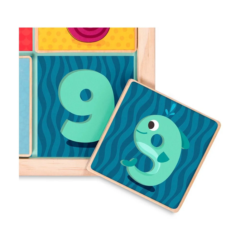 B. Toys B. Count N' Doodle Magnetic Number Wooden Puzzle Best