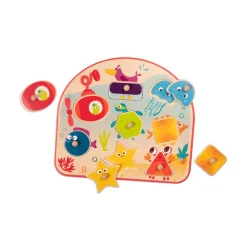B. Toys B. Sea Treasures Wooden Peg Puzzle Clearance