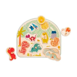 Branford Limited B. Stomping Dinos Wooden Peg Puzzle Sale