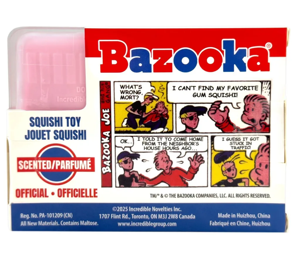 Mastermind Toys Bazooka Gum Scented Squishi Toy New