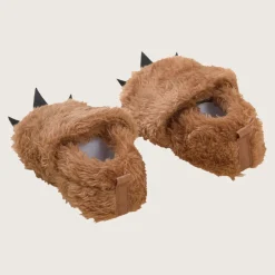 rise little earthling Bear Slippers 0-3m Brown Hot