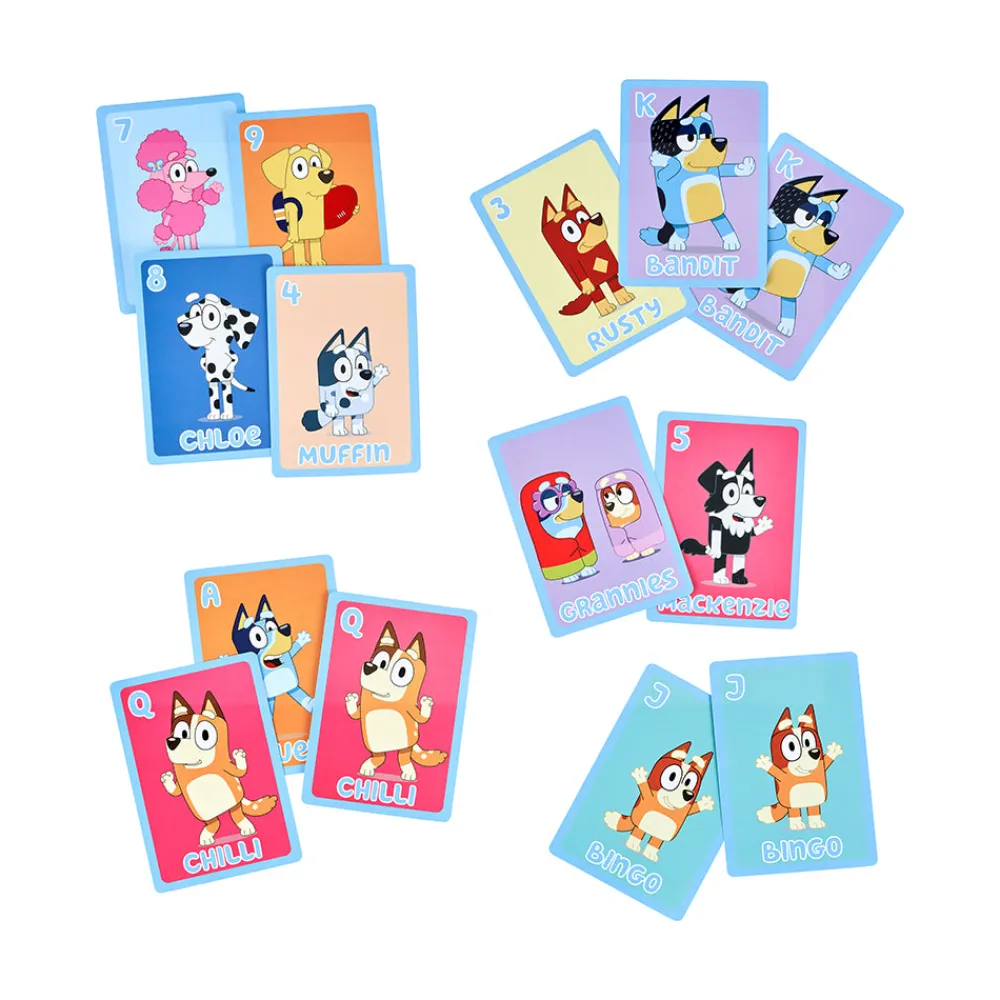 MTCAN LLC Bluey 5 In 1 Card Game Set Best