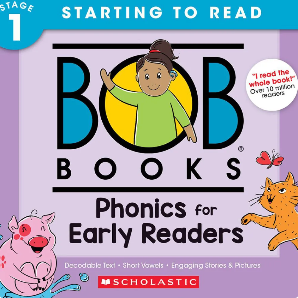 Mastermind Toys Bob Books -Phonics for Early Readers Box Set|Phonics, Ages 4+ Kindergarten Stage 1: Starting to Read Outlet