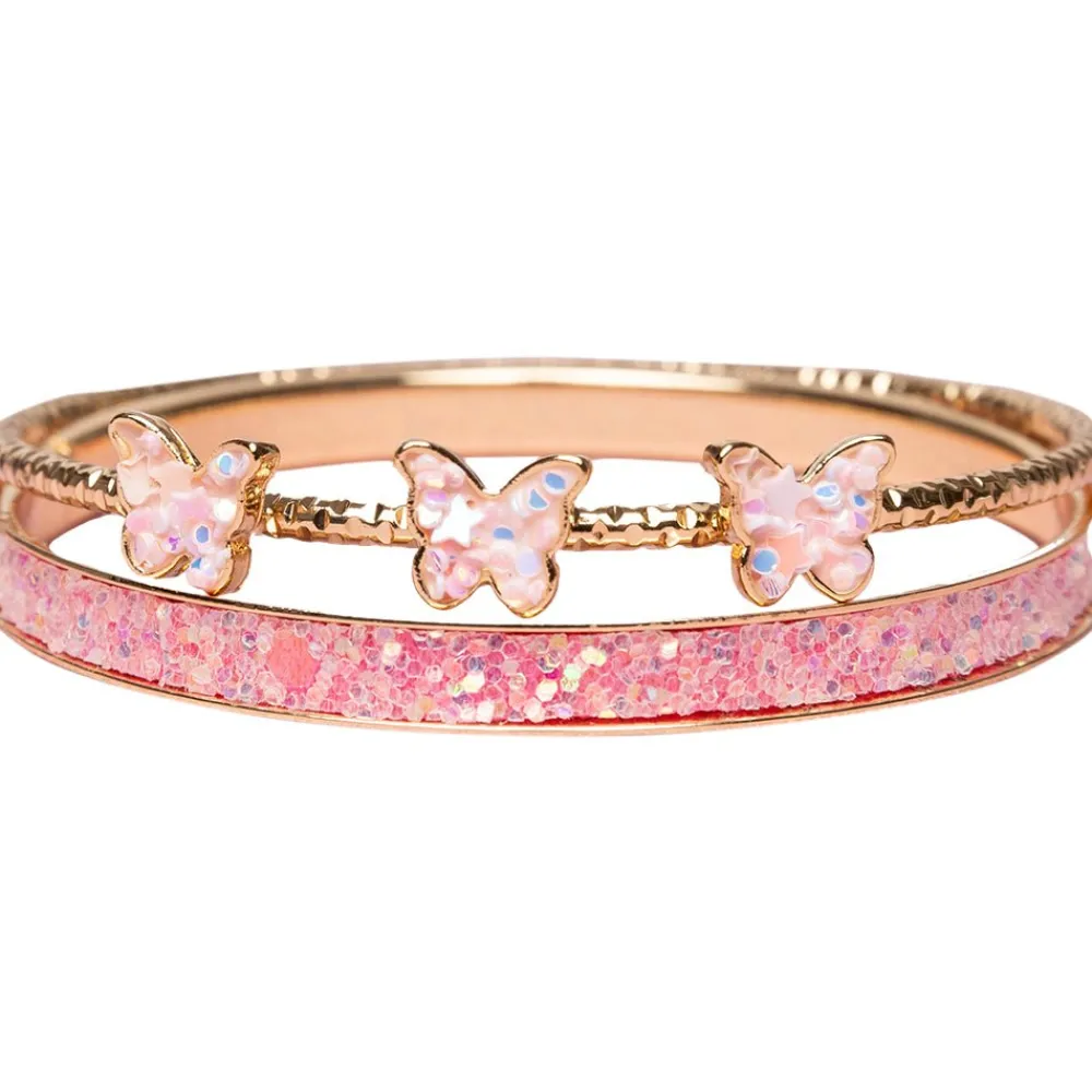 Great Pretenders Boutique Chic Butterfly Bangles, 2pc Discount