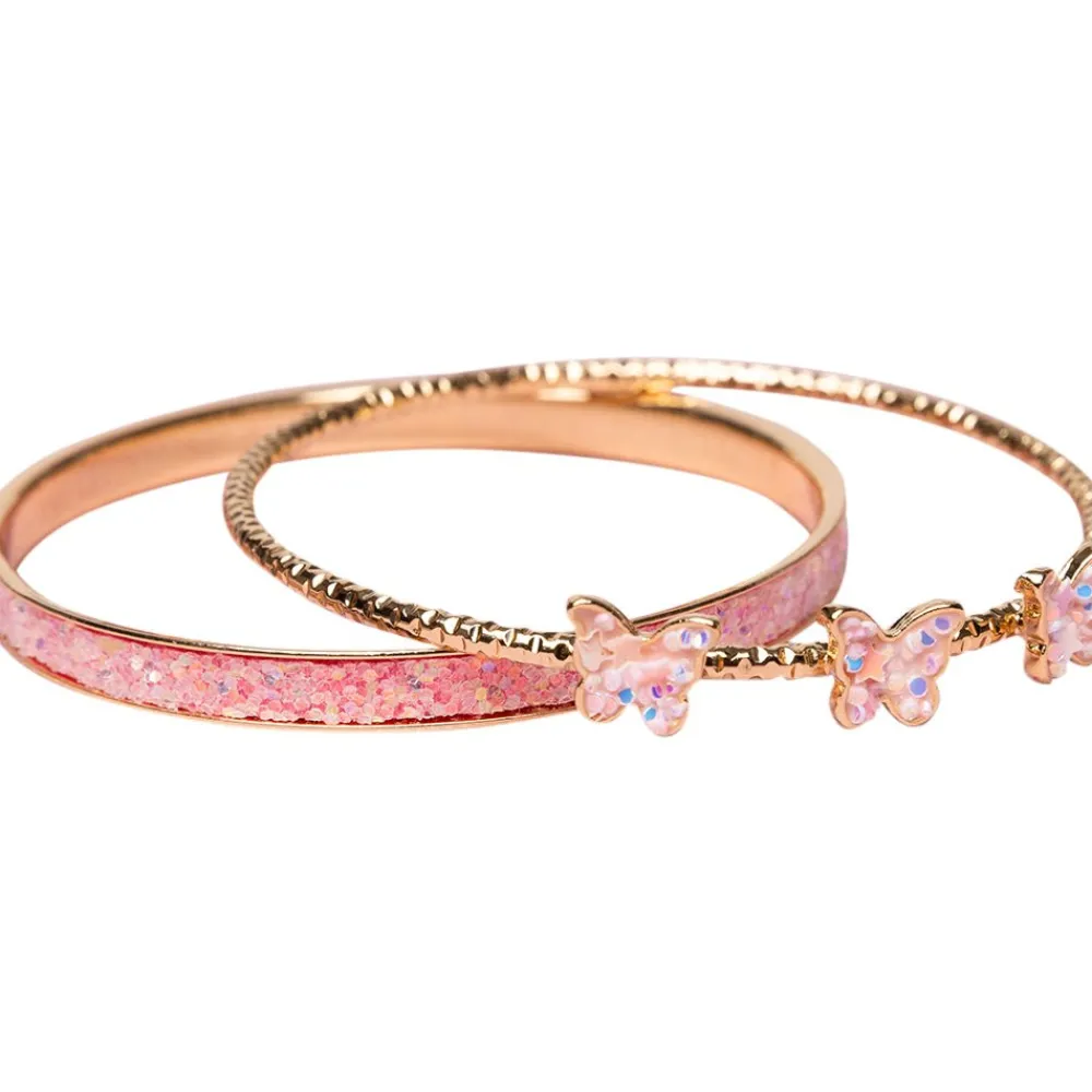 Great Pretenders Boutique Chic Butterfly Bangles, 2pc Discount