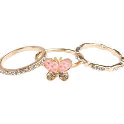 Great Pretenders Boutique Chic Butterfly Garden Rings, 3pcs Discount