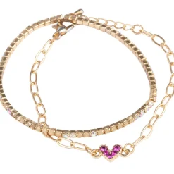 Great Pretenders Boutique Chic Linked with Love Bracelets, 2pc Hot