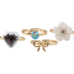 Great Pretenders Boutique Sassy Ring Set, 4pcs Fashion