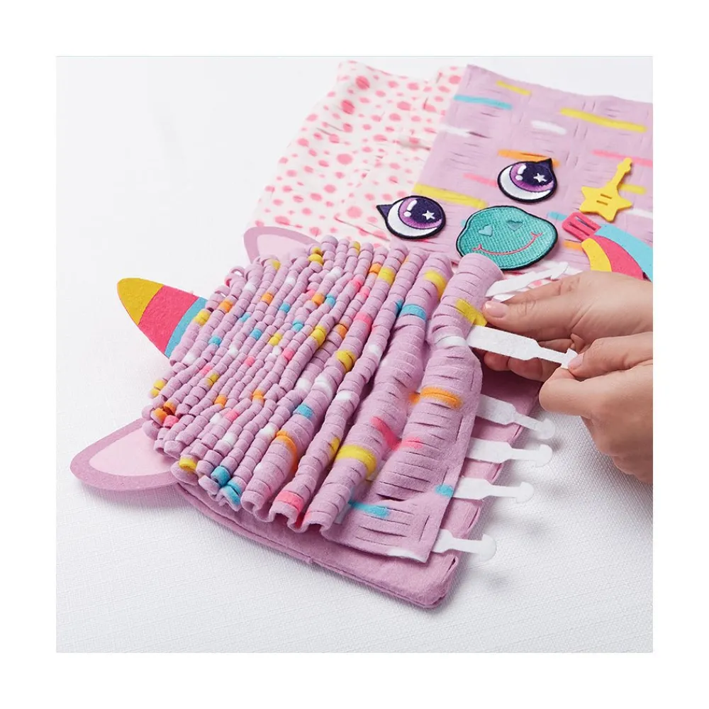 Bright Stripes Magic Scrunch Unicorn Pillow Outlet