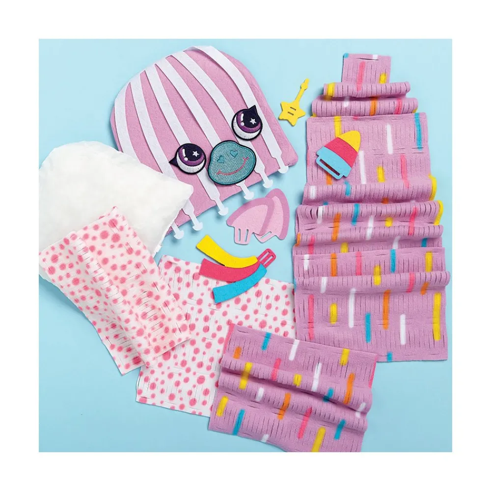 Bright Stripes Magic Scrunch Unicorn Pillow Outlet
