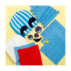 Bright Stripes Magic Scrunch Puppy Pillow Fashion
