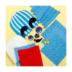 Bright Stripes Magic Scrunch Puppy Pillow Fashion