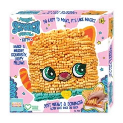 Bright Stripes Magic Scrunch Kitty Pillow New