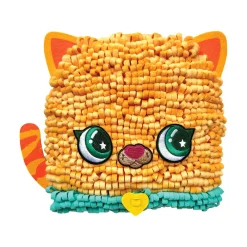 Bright Stripes Magic Scrunch Kitty Pillow New