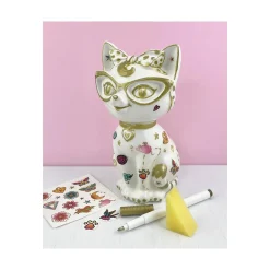 Bright Stripes Tattoo A Kitty Ceramic Bank Outlet