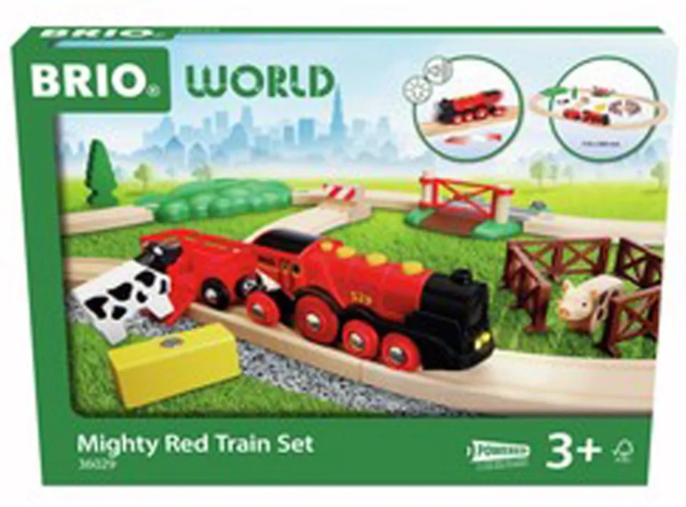 Ravensburger USA, Inc. Brio Mighty Red Farm Set New