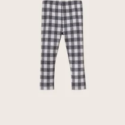 rise little earthling Brushed Legging 9-12m Anthracite Gingham Hot