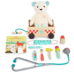 B. Toys B.Toys Wooden Doctor Kit With Plush Bear Sale