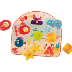 B. Toys B.Toys Wooden Puzzle Assortment New