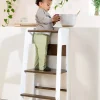 Coco Village Educational Tower - Walnut & White Online