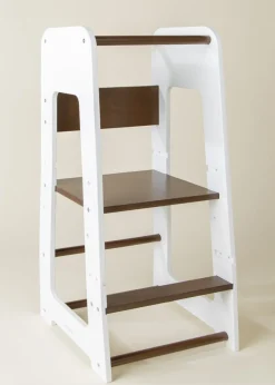 Coco Village Educational Tower - Walnut & White Online