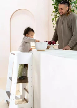 Coco Village Educational Tower - Walnut & White Online