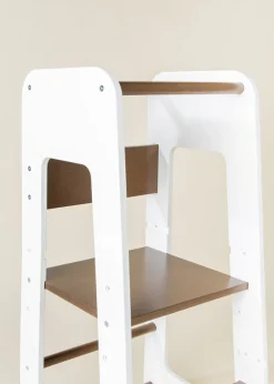 Coco Village Educational Tower - Walnut & White Online