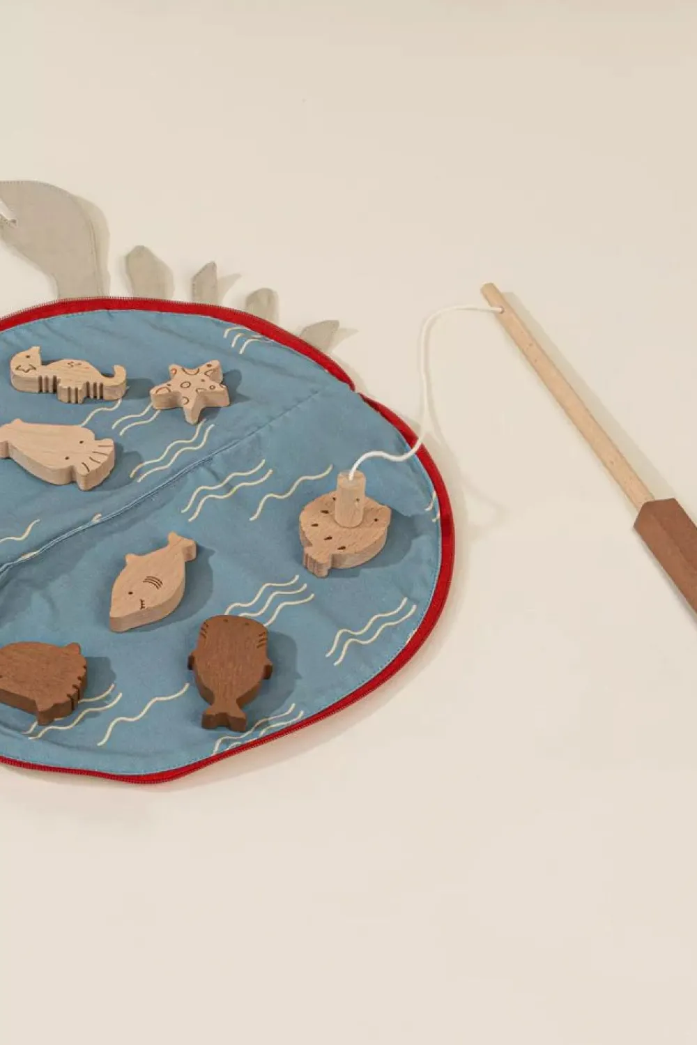 Coco Village Wooden Fishing Game with Bag Sale