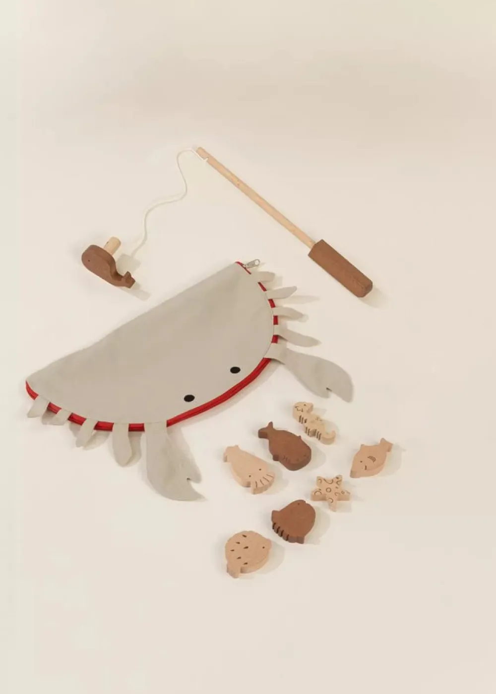 Coco Village Wooden Fishing Game with Bag Sale