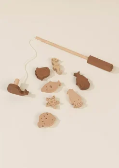 Coco Village Wooden Fishing Game with Bag Sale