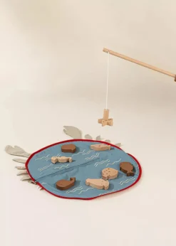Coco Village Wooden Fishing Game with Bag Sale