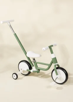 Coco Village 4-in-1 Tricycle w/ Push Handle & Wheels - Seafoam New