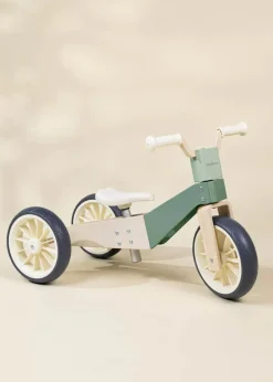 Coco Village Seafoam 3-in-1 Wooden Balance Bike Hot