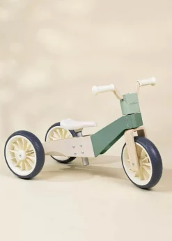 Coco Village Seafoam 3-in-1 Wooden Balance Bike Hot