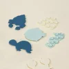 Shenzhen Wo Silicone Tech Co.,Ltd Coco Village Set of 6 Silicone Mini Bath Suction Toys Best