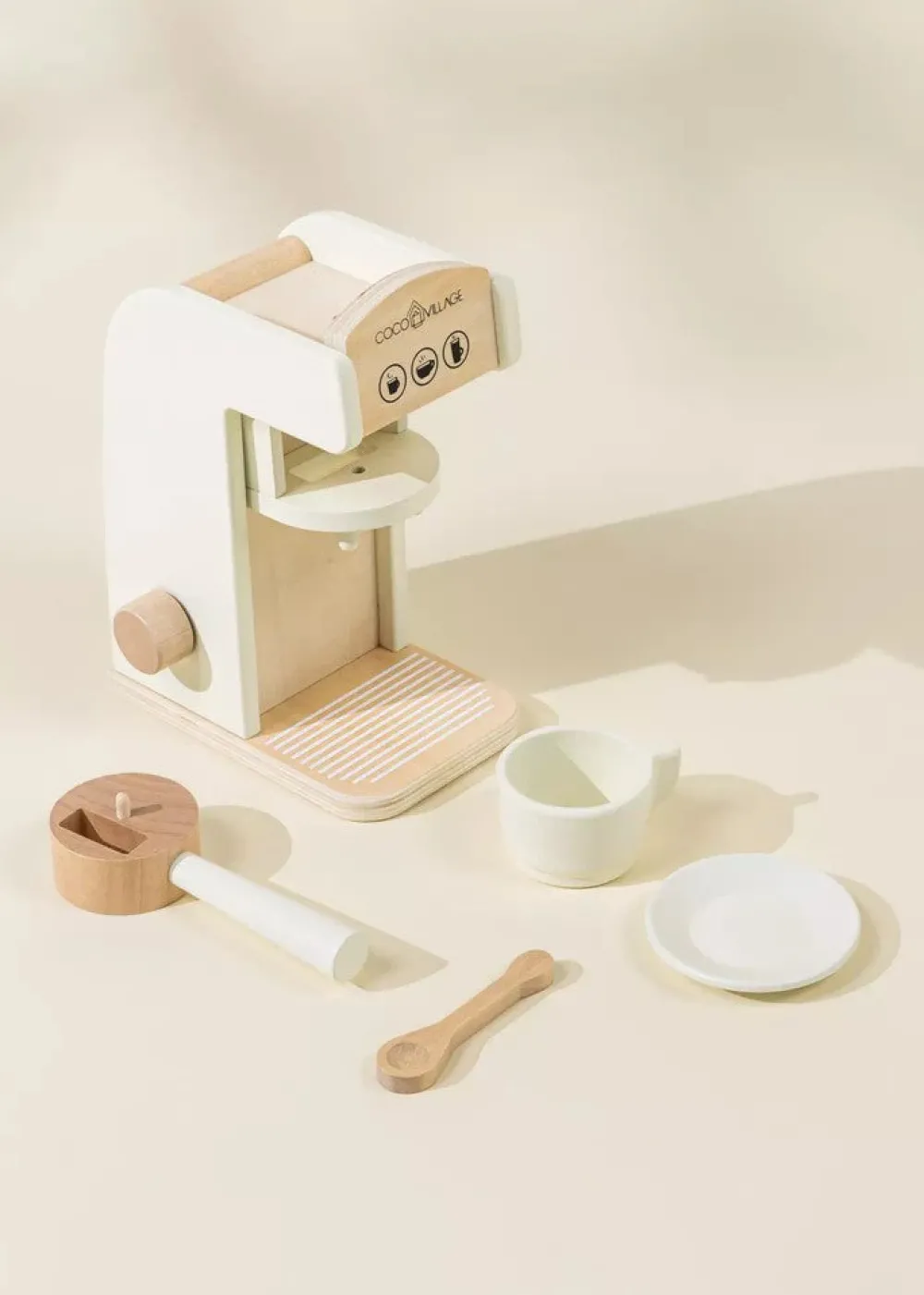 Ningbo Fecda Toys Co., Ltd Coco Village Wooden Coffee Maker Set Hot