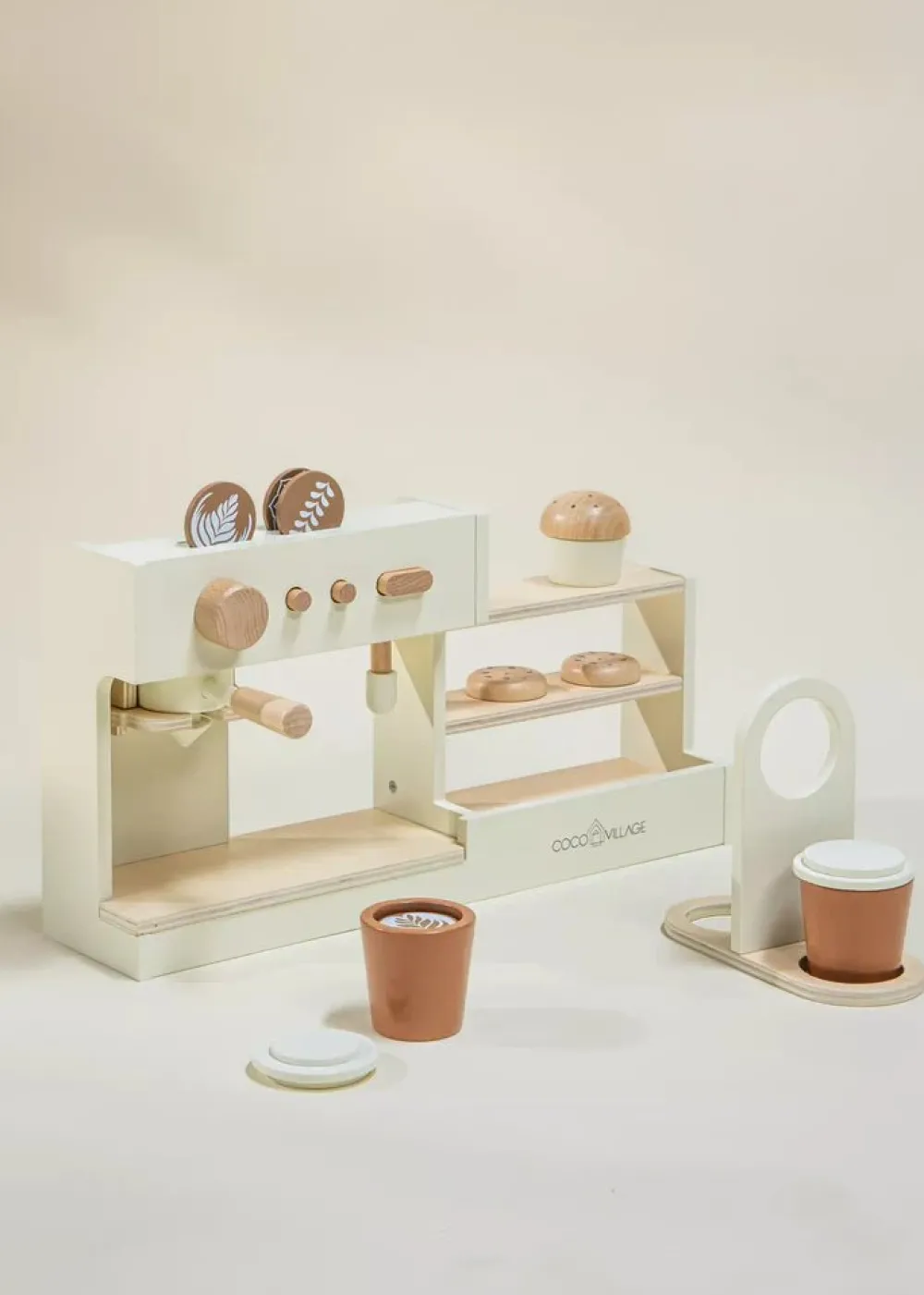 Coco Village Wooden Coffee Shop Playset and Accessories Sale