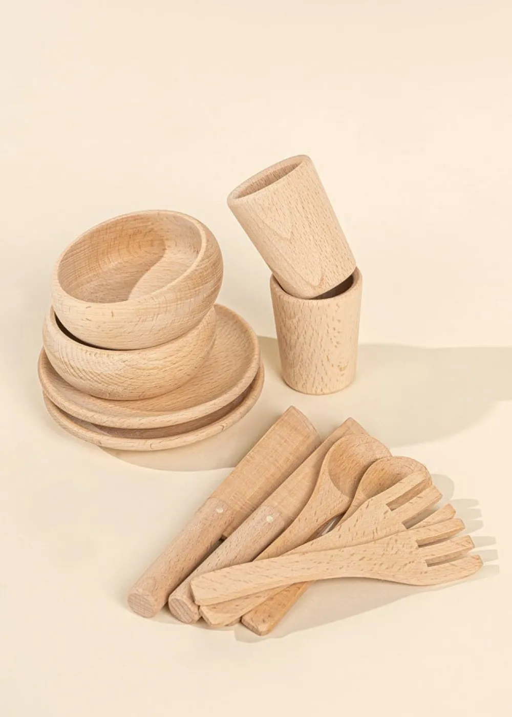 Ningbo Fecda Toys Co., Ltd Coco Village Wooden Dinnerware Playset (12 Pcs) Hot