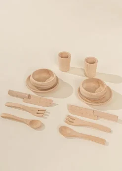 Ningbo Fecda Toys Co., Ltd Coco Village Wooden Dinnerware Playset (12 Pcs) Hot