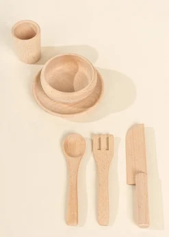 Ningbo Fecda Toys Co., Ltd Coco Village Wooden Dinnerware Playset (12 Pcs) Hot