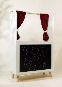 Coco Village Wooden Play Market & Theater Stand 2-in-1 Best