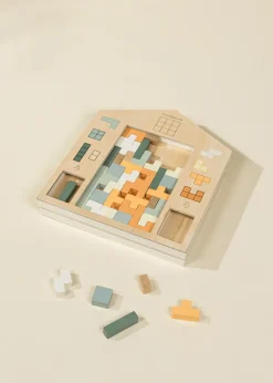 Coco Village Wooden Tetris Puzzle Toy (40 pcs) Fashion