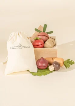 Ningbo Fecda Toys Co., Ltd Coco Village Wooden Vegetables playset Fashion