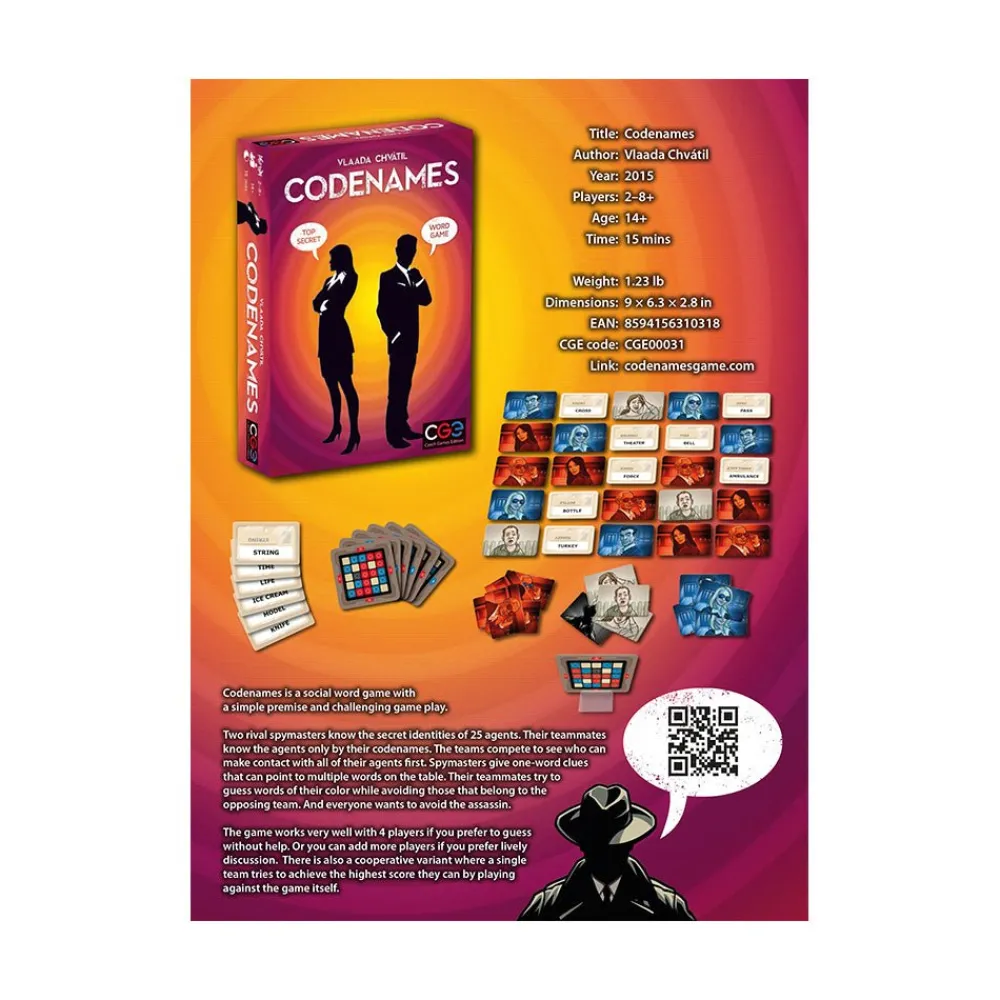 Grosnor Distribution Ajax Inc. Codenames Game New