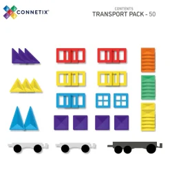 Connetix Tiles CONNETIX Transport Pack-Rainbow New