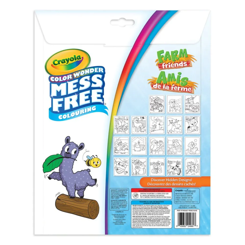 Crayola Color Wonder Mess-Free Colouring Pages & Mini Markers, Farm Friends Discount