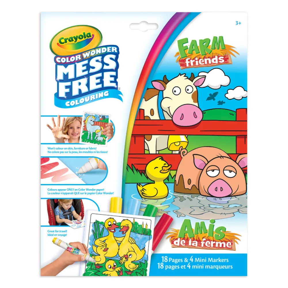 Crayola Color Wonder Mess-Free Colouring Pages & Mini Markers, Farm Friends Discount